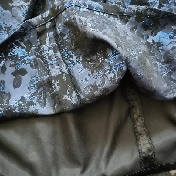 NWT! Place Special Occasion Elegant Blue Floral Kids Dress; 16 - Picture 11 of 14